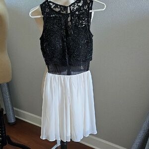 City Studio Black Lace Dress